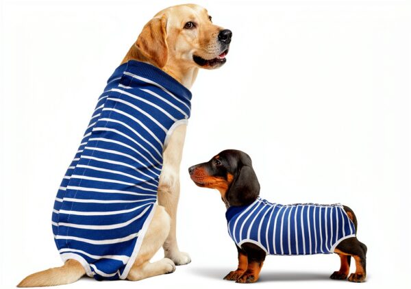 PELUKOA Dog Recovery Suit Blue Breathable Surgery-0