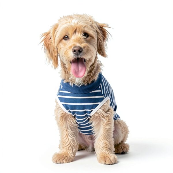 PELUKOA Dog Recovery Suit Blue Breathable Surgery-6