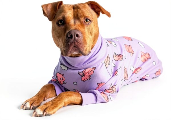 Spark Paws Dog Pajamas 4-Way Stretch Fleece Recovery Suit-1