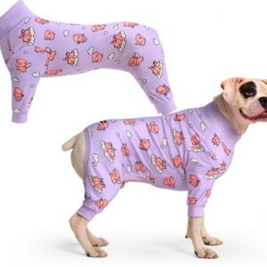 Spark Paws Dog Pajamas 4-Way Stretch Fleece Recovery Suit-0