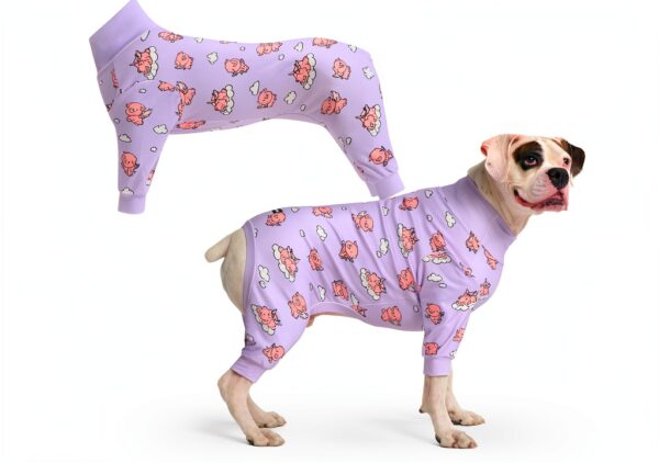 Spark Paws Dog Pajamas 4-Way Stretch Fleece Recovery Suit-0