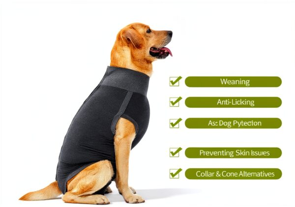 Dotoner Dog Surgery Suit Recovery Wear Breathable Stretchy-1