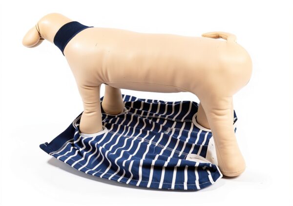 PELUKOA Dog Recovery Suit Blue Breathable Surgery-4