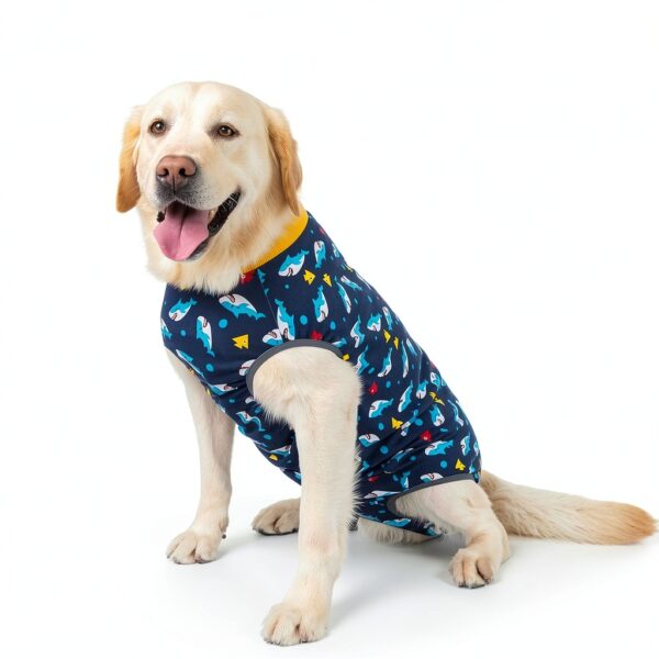 Kzrfojy Dog Recovery Suit Breathable Alternative to Cone-5