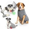 Lukovee Dog Recovery Suit Soft Breathable Post Surgery-6