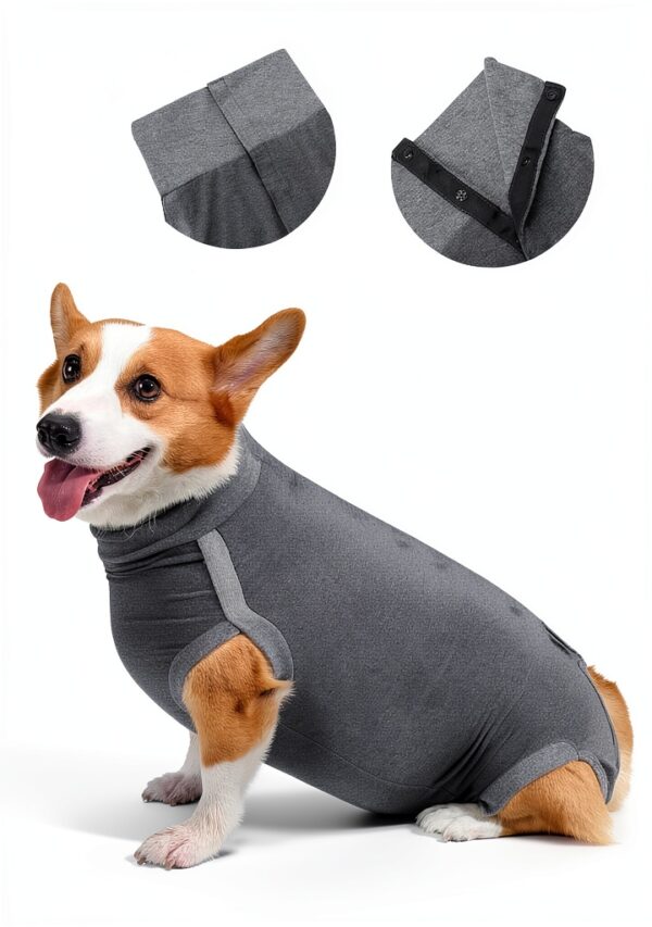 Dotoner Dog Surgery Suit Recovery Wear Breathable Stretchy-2