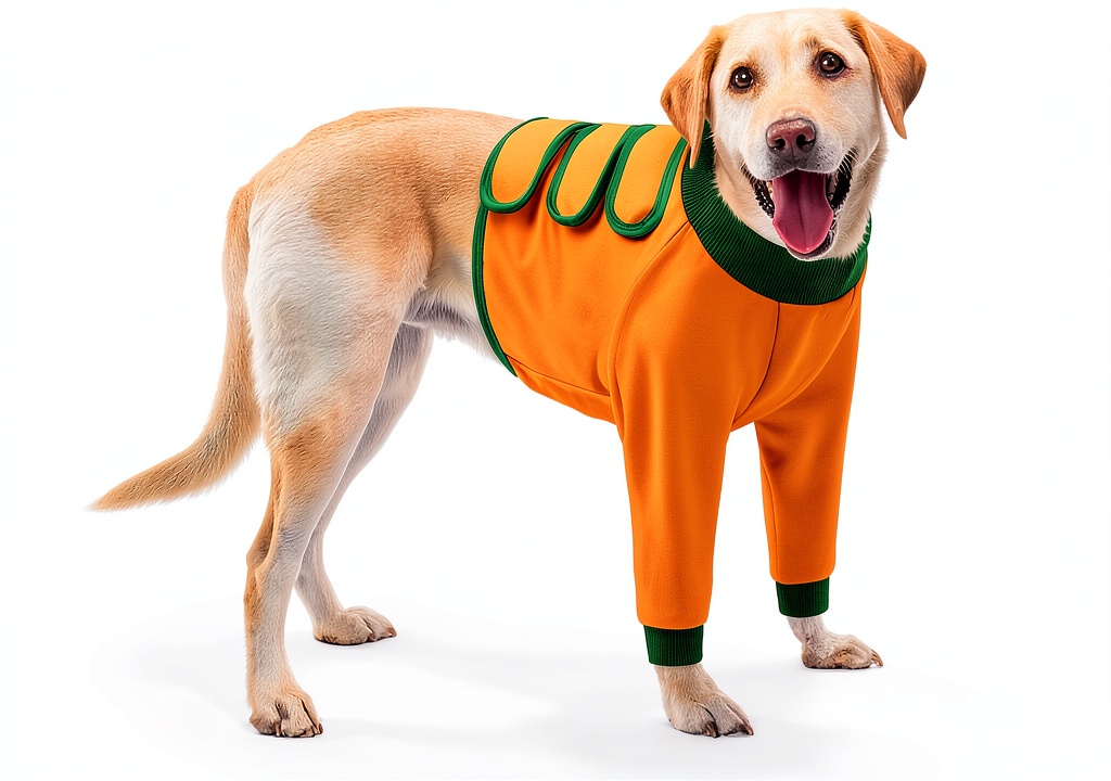 KOESON dog front leg sleeve in use on a medium-sized dog