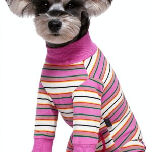 AITOLI Dog Surgery Recovery Suit Elastic Cotton Long Sleeve-0