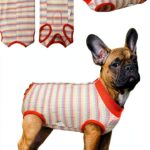 SAWMONG Dog Recovery Suit Breathable Cotton Spandex Surgery-0
