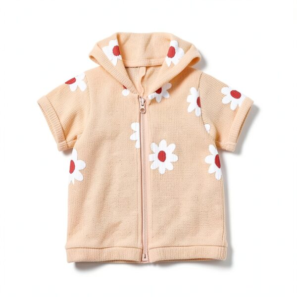 Strawberry Cover Up Baby Girl Terry Cloth Swimwear-5