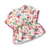 Flamant Girls Cotton Linen Cover Up Cactus Flamingo Print-2