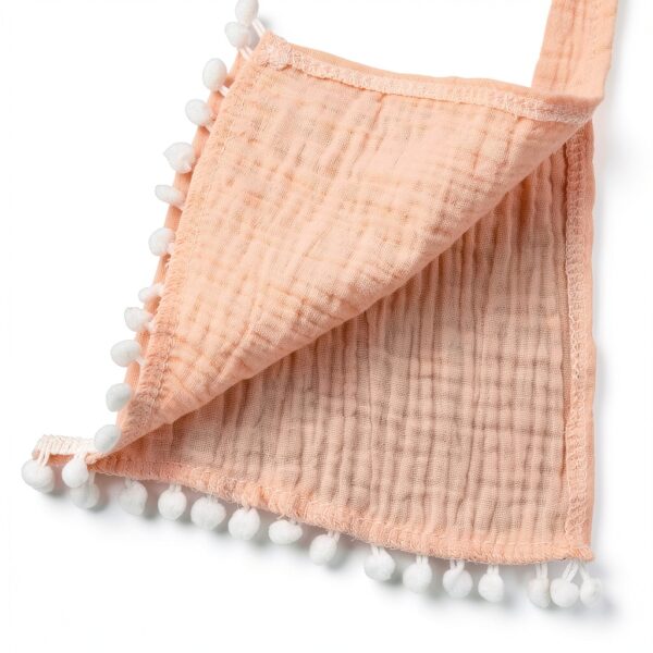 KMBANGI Baby Girls Cotton Linen Swim Cover Up Pink Ginger-6