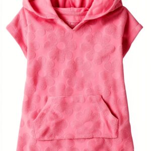 Girls Terry Cover Up Hoodie Cotton Polyester The Childrens-0