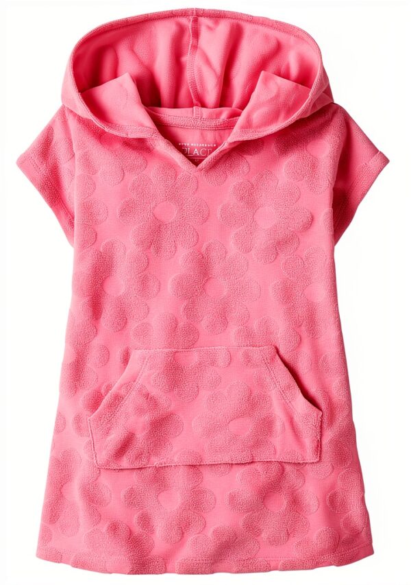 Girls Terry Cover Up Hoodie Cotton Polyester The Childrens-0