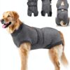 Lukovee Dog Recovery Suit Soft Breathable Post Surgery-0