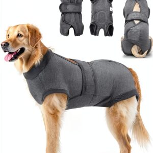 Lukovee Dog Recovery Suit Soft Breathable Post Surgery-0