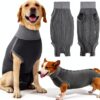 Dotoner Dog Surgery Suit Recovery Wear Breathable Stretchy-0