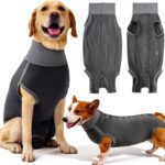 Dotoner Dog Surgery Suit Recovery Wear Breathable Stretchy-0