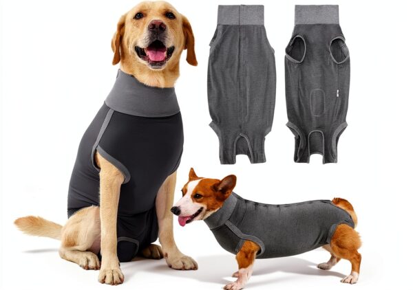 Dotoner Dog Surgery Suit Recovery Wear Breathable Stretchy-0