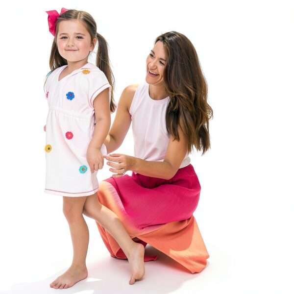 Mud Pie Hooded Terry Cloth Cover Up Baby Girls Swimwear-2