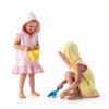 Toddler Girl Swim Cover Up Terry Cloth Bow Print Hoodie-1