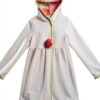 Girls Swim Cover Up White Cotton Ruffled Sleeves Sun-2