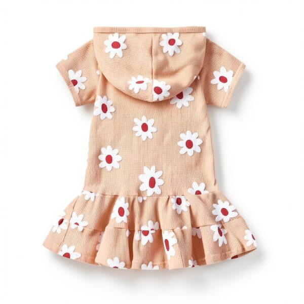 Strawberry Cover Up Baby Girl Terry Cloth Swimwear-2