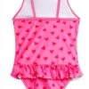 Peppa Pig Girls Pink Swimsuit Poncho Towel Set-3