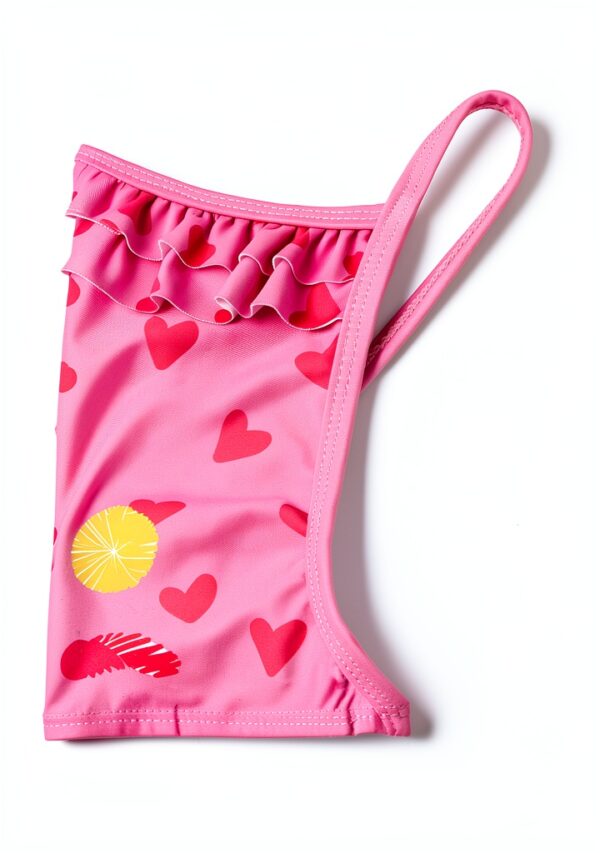 Peppa Pig Girls Pink Swimsuit Poncho Towel Set-4