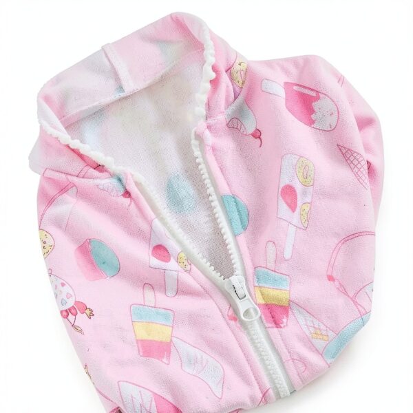 SAYOO Girls Swim Cover Up Hooded Pink Polyester Quick Dry-4