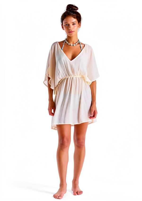 Roxy Womens Beach Dress Cover Up V Neck Keyhole Back-5