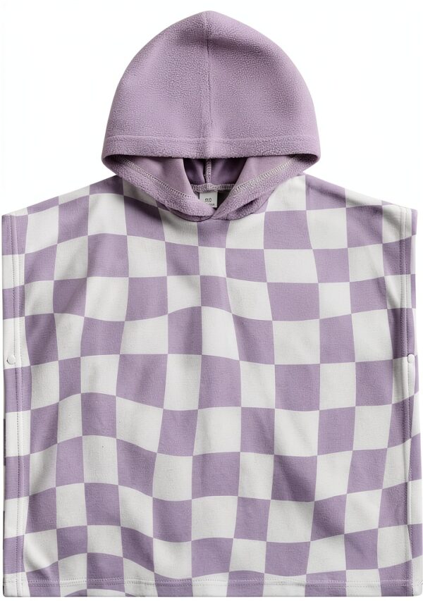 Terry Cloth Baby Girls Swim Cover Up Hooded Towel Poncho-0