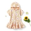 Strawberry Cover Up Baby Girl Terry Cloth Swimwear-1