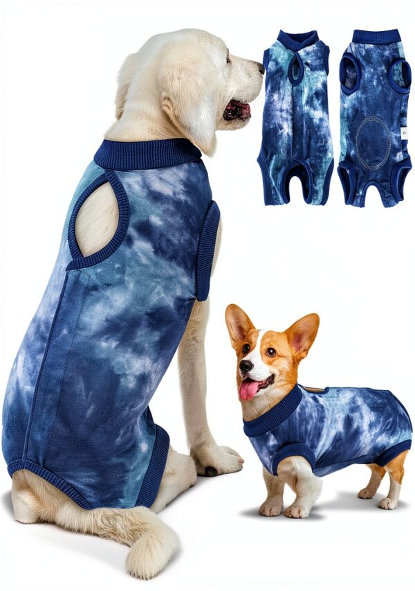 Lukovee Dog Surgery Recovery Suit Soft Cotton Spandex-0