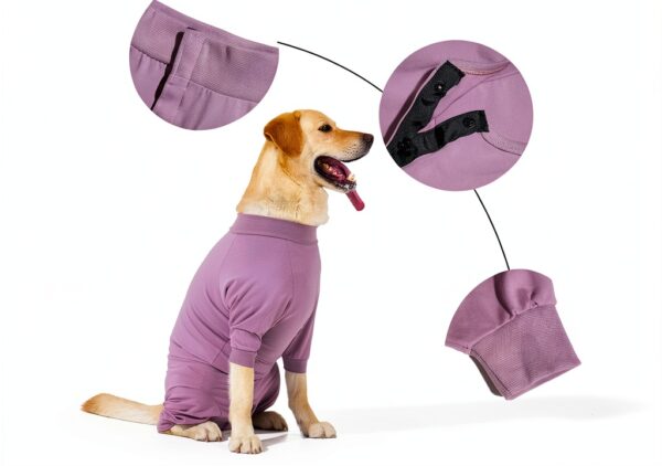 LIANZIMAU Dog Surgery Recovery Suit Breathable Pet Wear-1