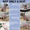 Sebidtco Dog Surgery Recovery Suit Cotton Spandex Cone-3