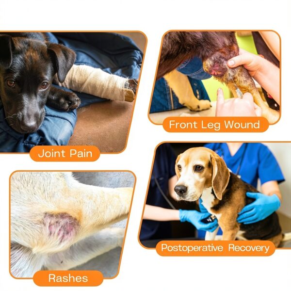 Pawfun Dog Front Leg Sleeve Licking Protection Durable-2
