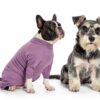 LIANZIMAU Dog Surgery Recovery Suit Breathable Pet Wear-3
