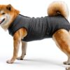 Dotoner Pet Recovery Suit Elastic Fabric Button Design-0