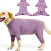 LIANZIMAU Dog Surgery Recovery Suit Breathable Pet Wear-0