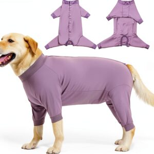 LIANZIMAU Dog Surgery Recovery Suit Breathable Pet Wear-0