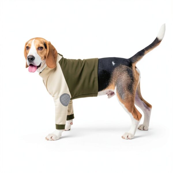 LeLePet Dog Recovery Suit breathable milk silk-6