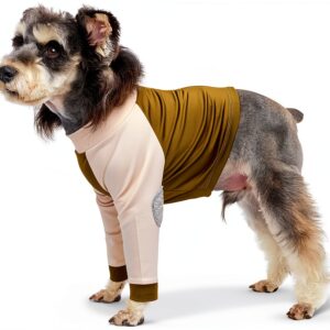 LeLePet Dog Recovery Suit breathable milk silk-0