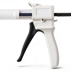 Lwuey Glue Gun 30ml Silver Barrel Design with Ergonomic ABS Handle-0