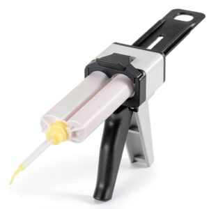 Annhua 50ml Dental Dispenser Gun 1:1/2:1 Dual Cartridge Solid Epoxy-0