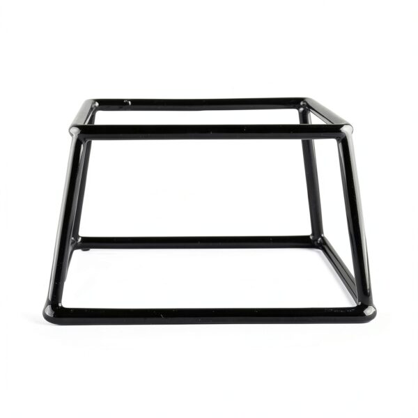 Rubber Coated Steel Pedestal 7x6x4 Black, SS764-RC by Elite Global-1