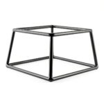 Rubber Coated Steel Pedestal 7x6x4 Black, SS764-RC by Elite Global-0