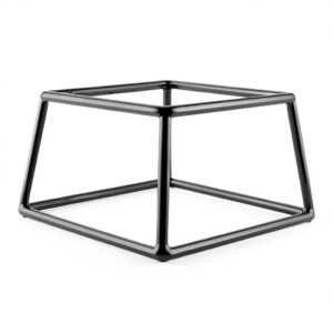 Rubber Coated Steel Pedestal 7x6x4 Black, SS764-RC by Elite Global-0