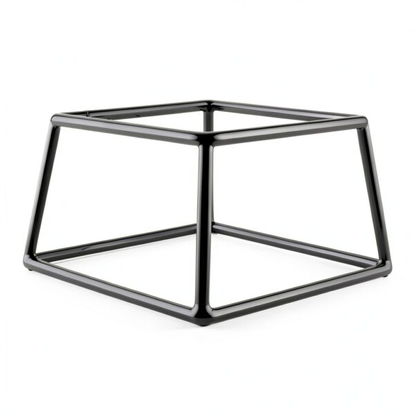 Rubber Coated Steel Pedestal 7x6x4 Black, SS764-RC by Elite Global-0